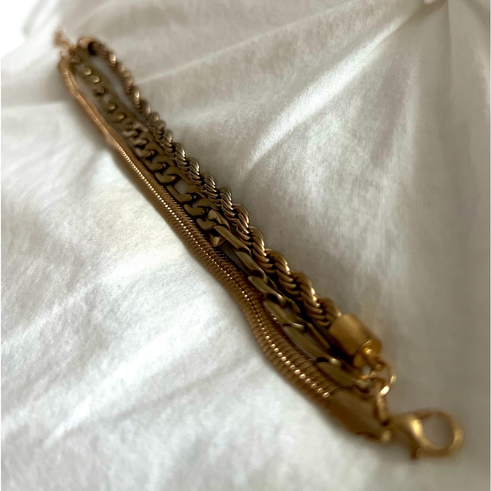 Target MultiChain Brass Bracelet
